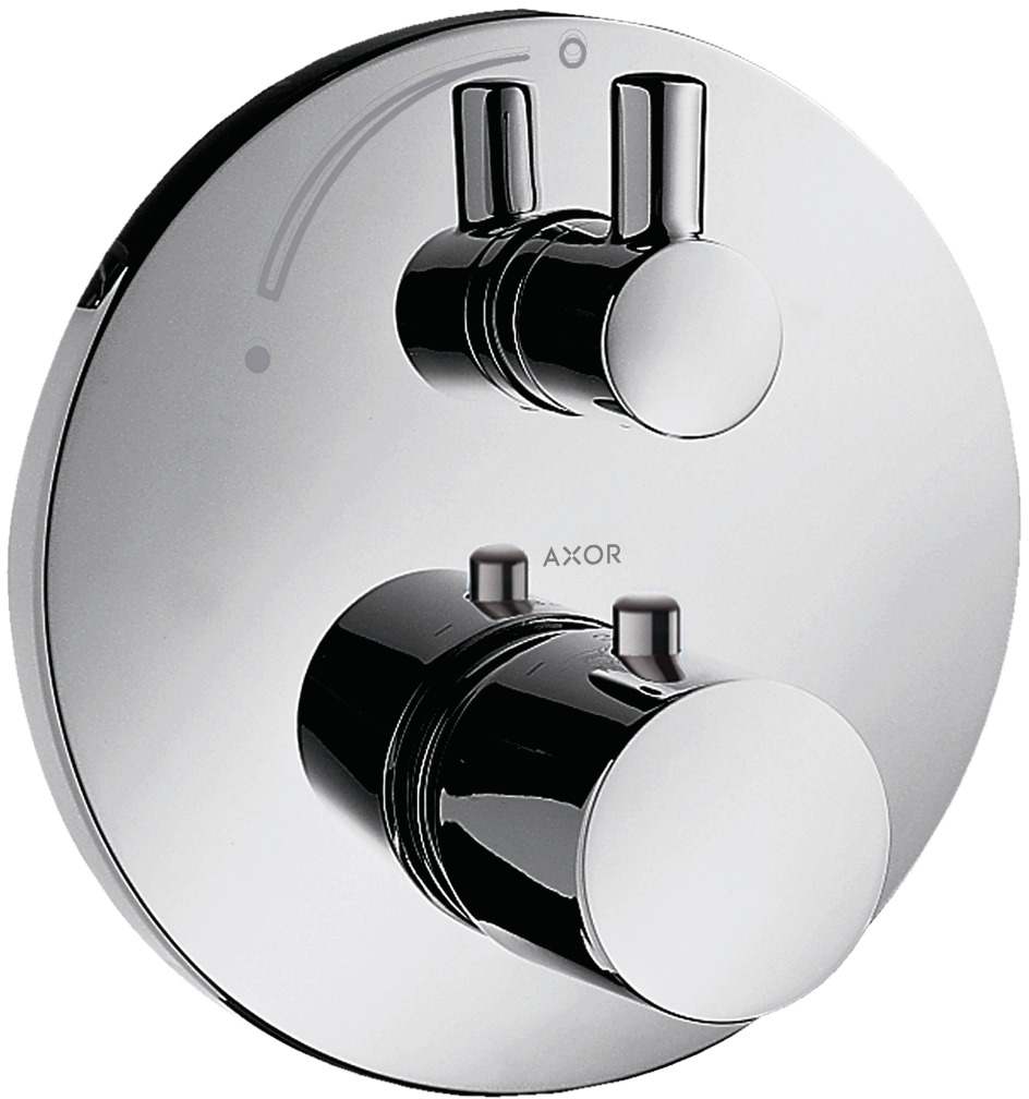 AxorUno Thermo 1Way Finish Set S/Steel